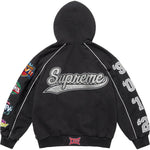 Supreme Playoffs Zip Up Hooded Sweatshirt Black - Image 2