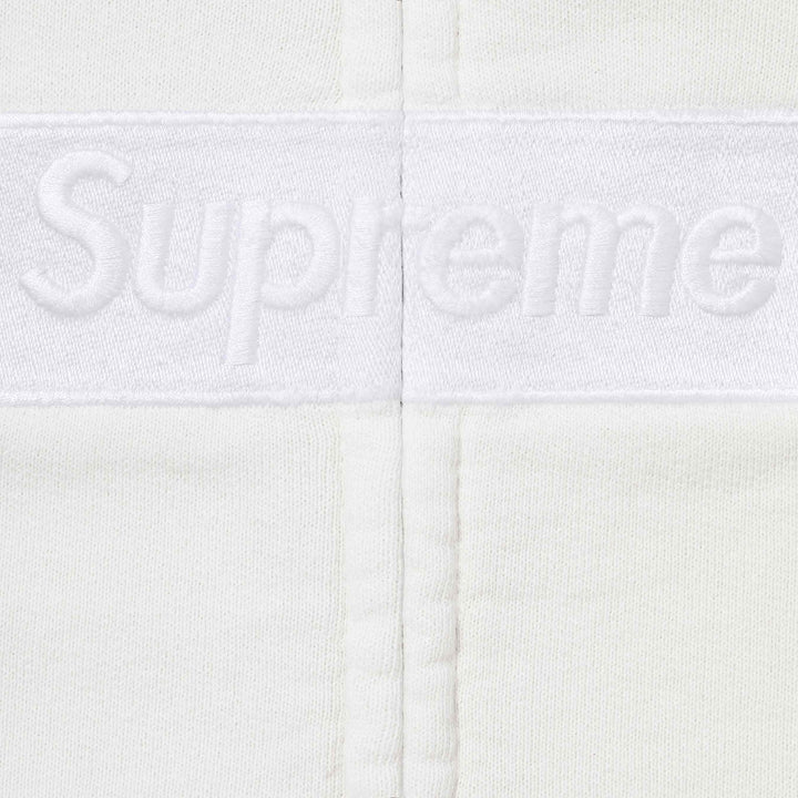 Supreme MM6 Maison Margiela Box Logo Zip Up Hooded Sweatshirt White - IN HAND