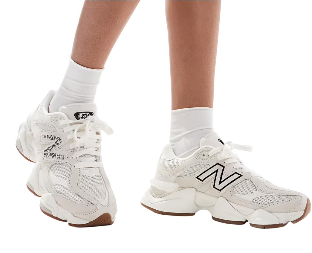 New Balance 9060 Beige Leopard Print