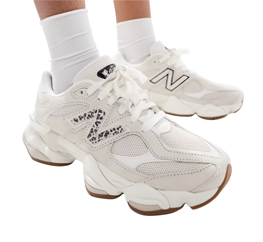 New Balance 9060 Beige Leopard Print