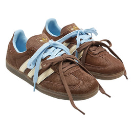 Adidas Samba OG Dunkelbraun, Creme und Blau Pferdehaar (Damen)