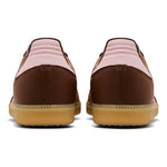 Brown Adidas sneaker with white laces on a white background - Image 4