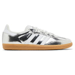 Adidas Samba OG Silver Metallic Cracked Leather (Women's) - Image 1