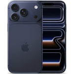 Black smartphone with Apple logo on a white background - Image 1
