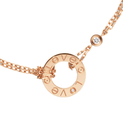 Cartier Love Bracelet, 18k Rose Gold, 2 Diamonds