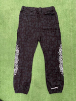 Chrome Hearts Cemetery Cross Sweatpants Black - Supra Sneakers - Image 6