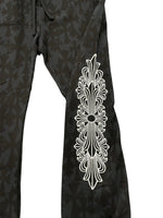 Chrome Hearts Cemetery Cross Sweatpants Black - Supra Sneakers - Image 3