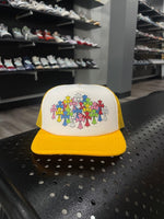 Chrome Hearts Cemetery Cross Trucker Hat Yellow & White - Supra Sneakers - Image 3