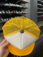 Chrome Hearts Cemetery Cross Trucker Hat Yellow & White - Supra Sneakers - Image 5