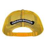Chrome Hearts Cemetery Cross Trucker Hat Yellow & White - Supra Sneakers - Image 2