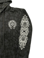 Chrome Hearts Cemetery Cross Zip-Up Hoodie Black - Supra Sneakers - Image 3