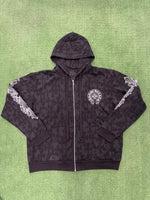 Chrome Hearts Cemetery Cross Zip-Up Hoodie Black - Supra Sneakers - Image 4