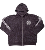 Chrome Hearts Cemetery Cross Zip-Up Hoodie Black - Supra Sneakers - Image 1