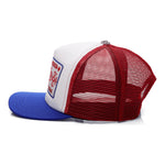 Chrome Hearts CH Hollywood USA Trucker Hat Red, White & Blue - Image 3