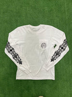 Chrome Hearts Las Vegas L/S T-shirt White - Supra Sneakers - Image 4