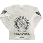 Chrome Hearts Las Vegas L/S T-shirt White - Supra Sneakers - Image 2