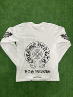 Chrome Hearts Las Vegas L/S T-shirt White - Supra Sneakers - Image 5