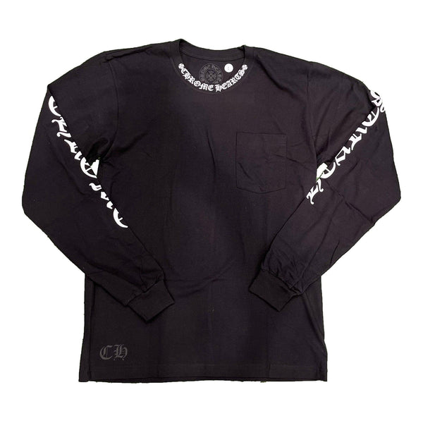 Chrome Hearts Neck Logo L/S T-shirt Black - Supra Sneakers