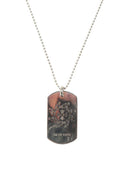 Chrome Hearts 银质马里布狗牌 搭配圆珠链