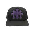 Chrome Hearts St. Barth's Cemetery Cross Patch Hat Black & Purple