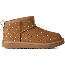 UGG Classic Ultra Mini Shiny Dots Boot Chestnut (Big Kids)
