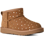 UGG Classic Ultra Mini Shiny Dots Boot Chestnut (Big Kids) — angled view - Image 2