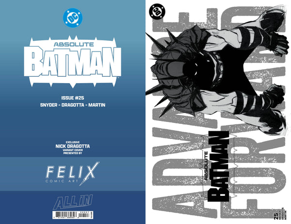 Absolute Batman #25 Felix Comic Art Nick Dragotta Design Cardstock Exclusive - Supra Sneakers
