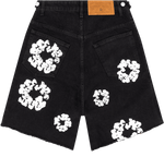 Denim Tears The Cotton Wreath Jean Short Black - Supra Sneakers - Image 2