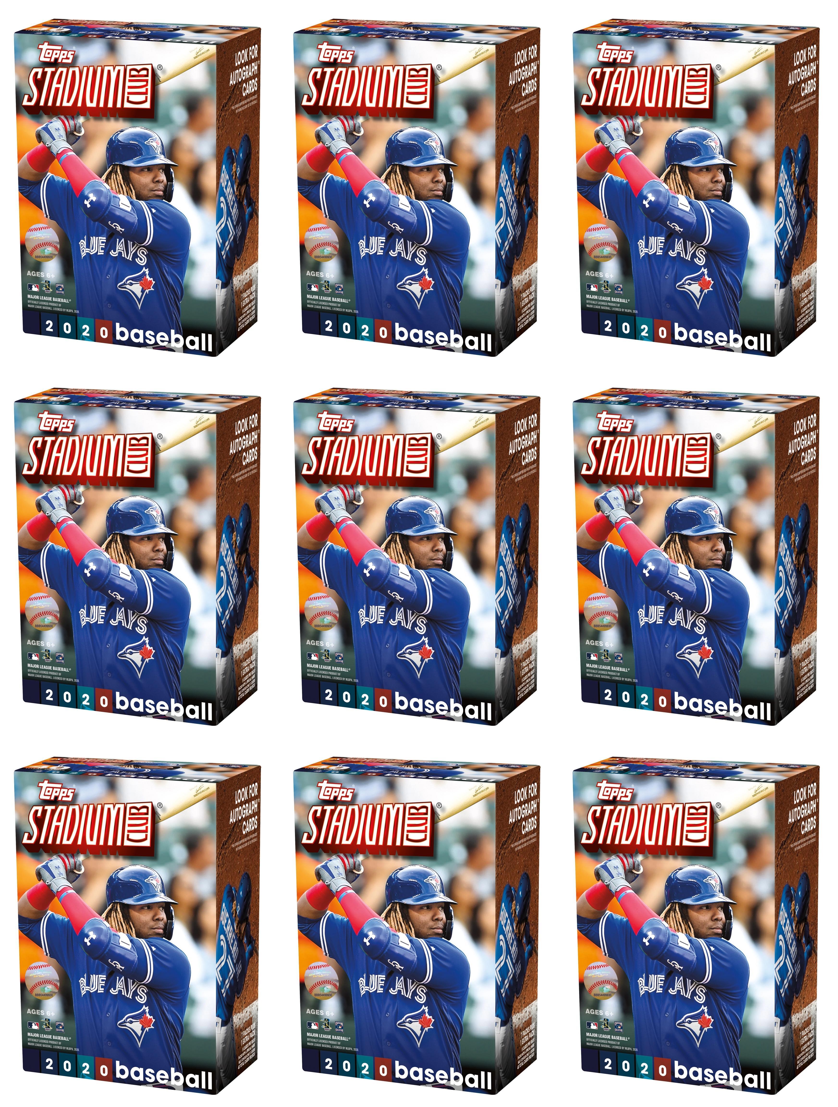 2020 Topps Stadium Club Blaster Box 9x Lot