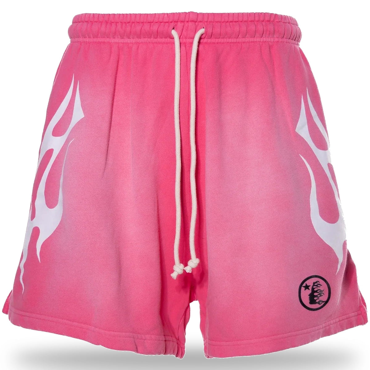 Hellstar Flame Shorts Pink & White