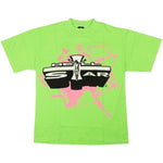 Hellstar Son of G-D T-shirt Neon Green - Supra Sneakers - Image 1