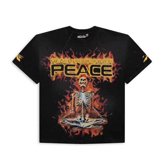 Hellstar Sports Reach Your Inner Peace Fire T-Shirt - Supra Sneakers