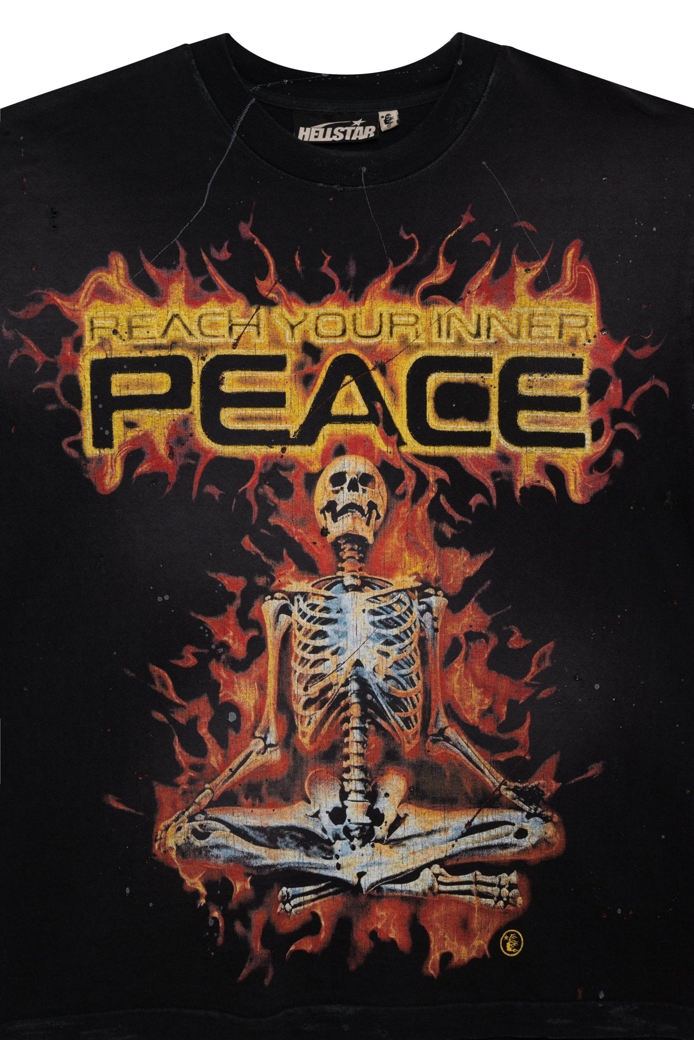 Hellstar Sports Reach Your Inner Peace Fire T-Shirt - Supra Sneakers