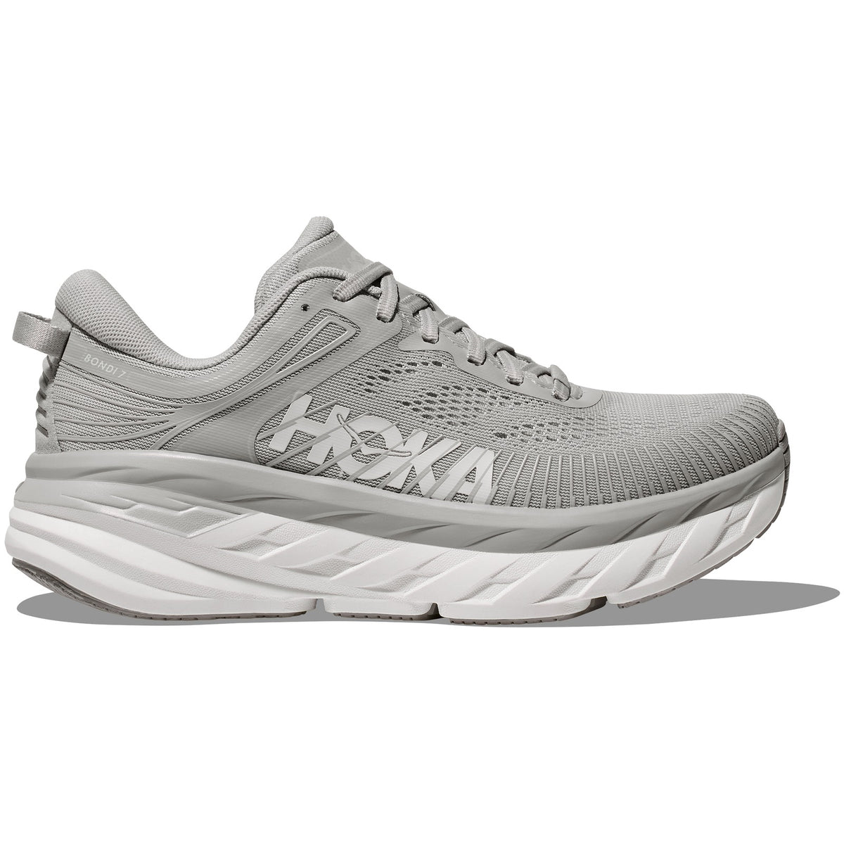 Hoka One One Bondi 7 Harbor Mist White — side profile
