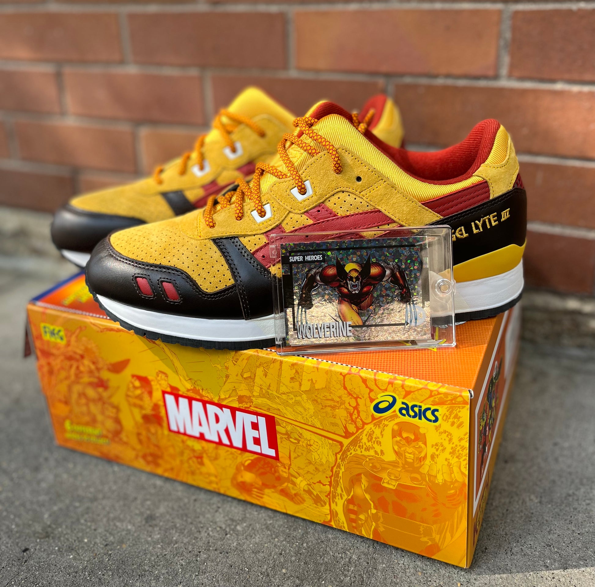 ASICS Gel-Lyte III '07 Remastered Kith Marvel X-Men Wolverine 1980 Opened Box (Silver Trading Card Included), Sneaker - Supra Sneakers
