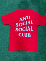 Anti Social Social Club Logo Tee Red, T-Shirt - Supra Sneakers - Image 2