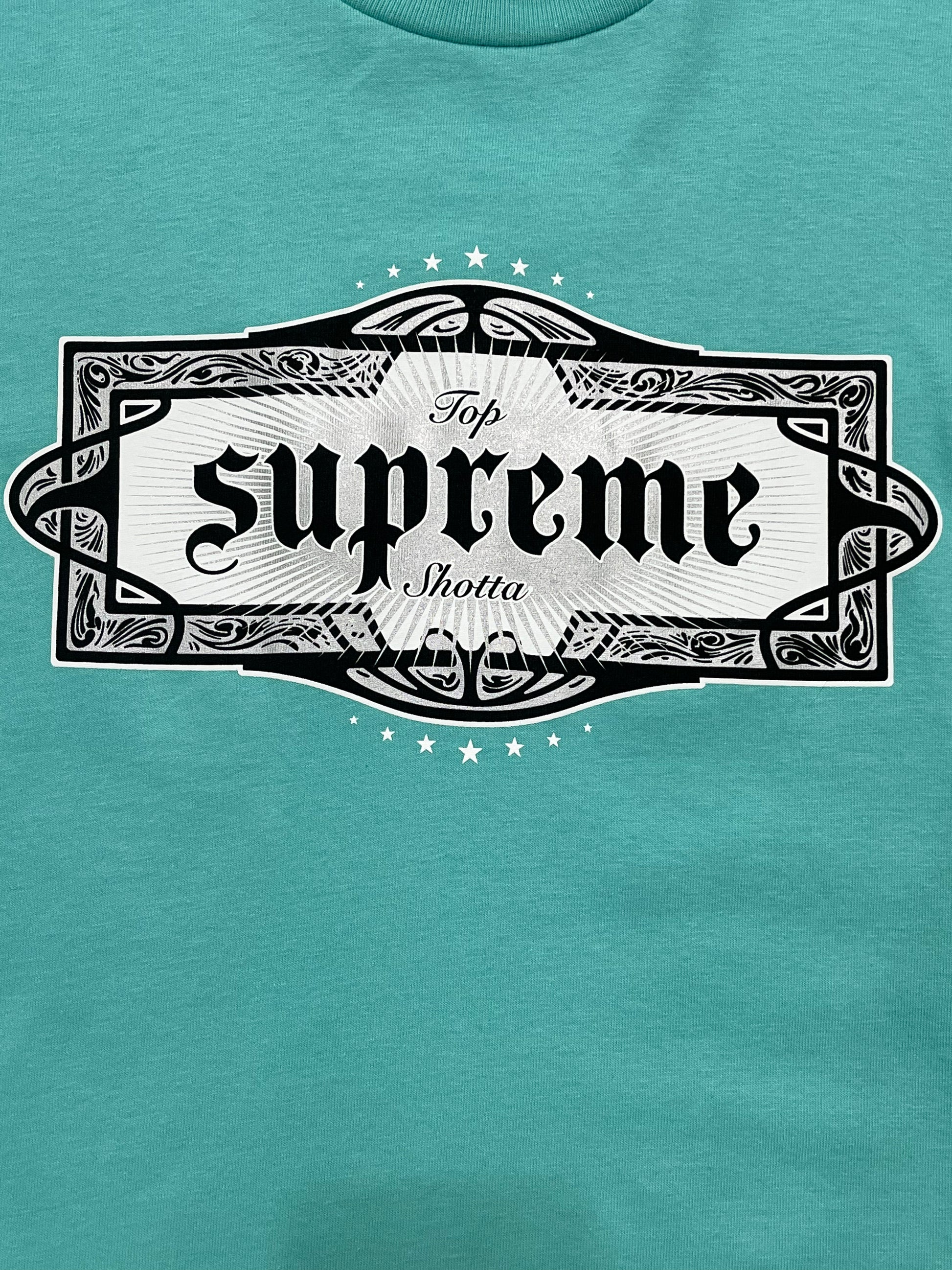 Supreme Top Shotta Tee Teal, T-Shirt - Supra Sneakers