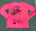 Travis Scott O2 Live Long-Sleeve Pink Tie-Dye, T-Shirt - Supra Sneakers - Image 7