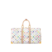 Louis Vuitton x Takashi Murakami Keepall Bandouliere 45 White Multicolored