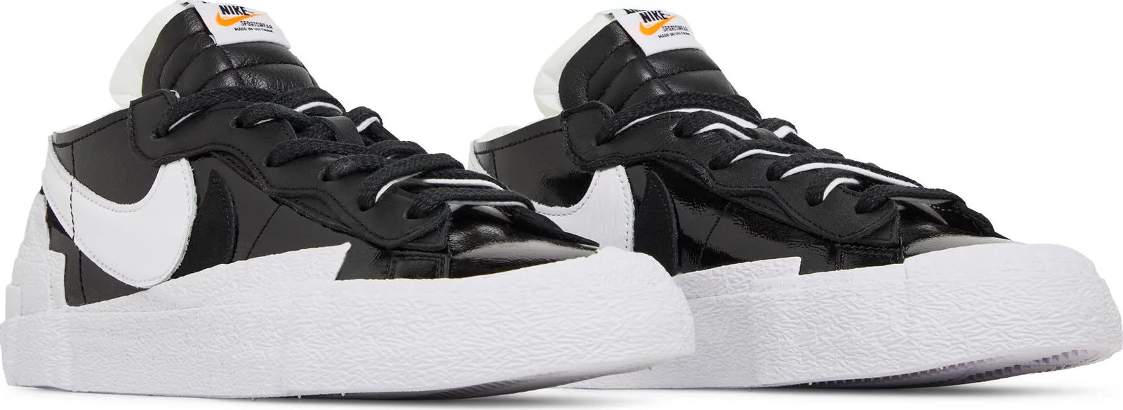 Nike Blazer Low Sacai Black Patent Leather - Supra Sneakers