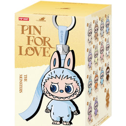 Pop Mart Labubu The Monsters Pin aus der Love-Serie, Vinyl-Plüsch-Anhänger (A-M) Einzelne Blindbox