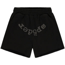 Sp5der OG Web V2 Phantom Sweatshort Black