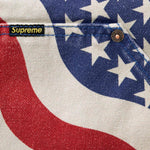 Supreme Flag Quilted Hooded Work Jacket Multicolor USA - Image 4