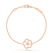 Van Cleef & Arpels Lucky Spring bracelet, plum blossom 18K rose gold, Mother-of-pearl