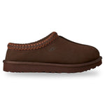 Brown slip-on shoe with textured band on a white background - Image 1