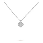 Van Cleef & Arpels Sweet Alhambra pendant 18K white gold, Diamond - Image 1