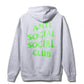 Anti Social Social Club Grey Zip Up Hoodie - Electric Green - Supra Sneakers