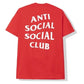 Anti Social Social Club Logo Tee Red - Supra Sneakers