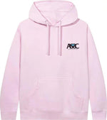 Anti Social Social Club Negative Space Hoodie Pink - Supra Sneakers - Image 2