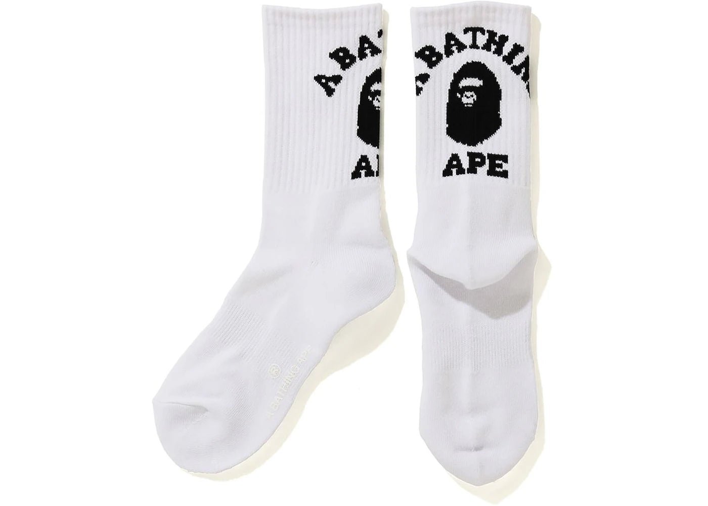 BAPE College Socks White Black - Supra Sneakers